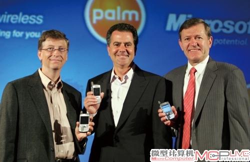 Palm搭载Windwos Mobile不仅标志着Palm的没落，也是微软在与之的竞争中终取得胜利的象征。